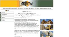 Desktop Screenshot of merita-gmbh.de