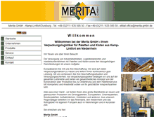 Tablet Screenshot of merita-gmbh.de